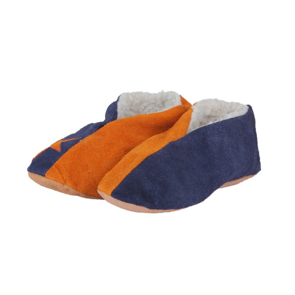 Sonia Originelli Wildlederhausschuh "Mix" Echt Leder Kuschelfell Schluffis Fabrik Onlineshop