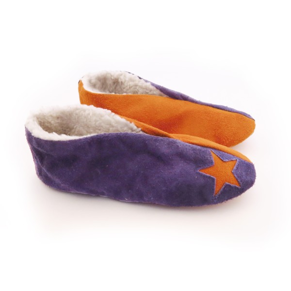 Sonia Originelli Wildlederhausschuh "Mix" Echt Leder Kuschelfell Schluffis Fabrik Onlineshop