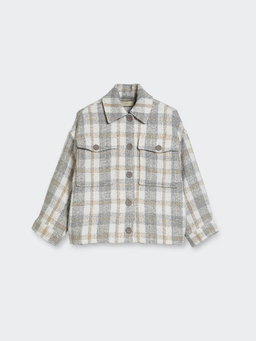 Spoon Golf Oversized Bouclé Check Jacket Neuheiten