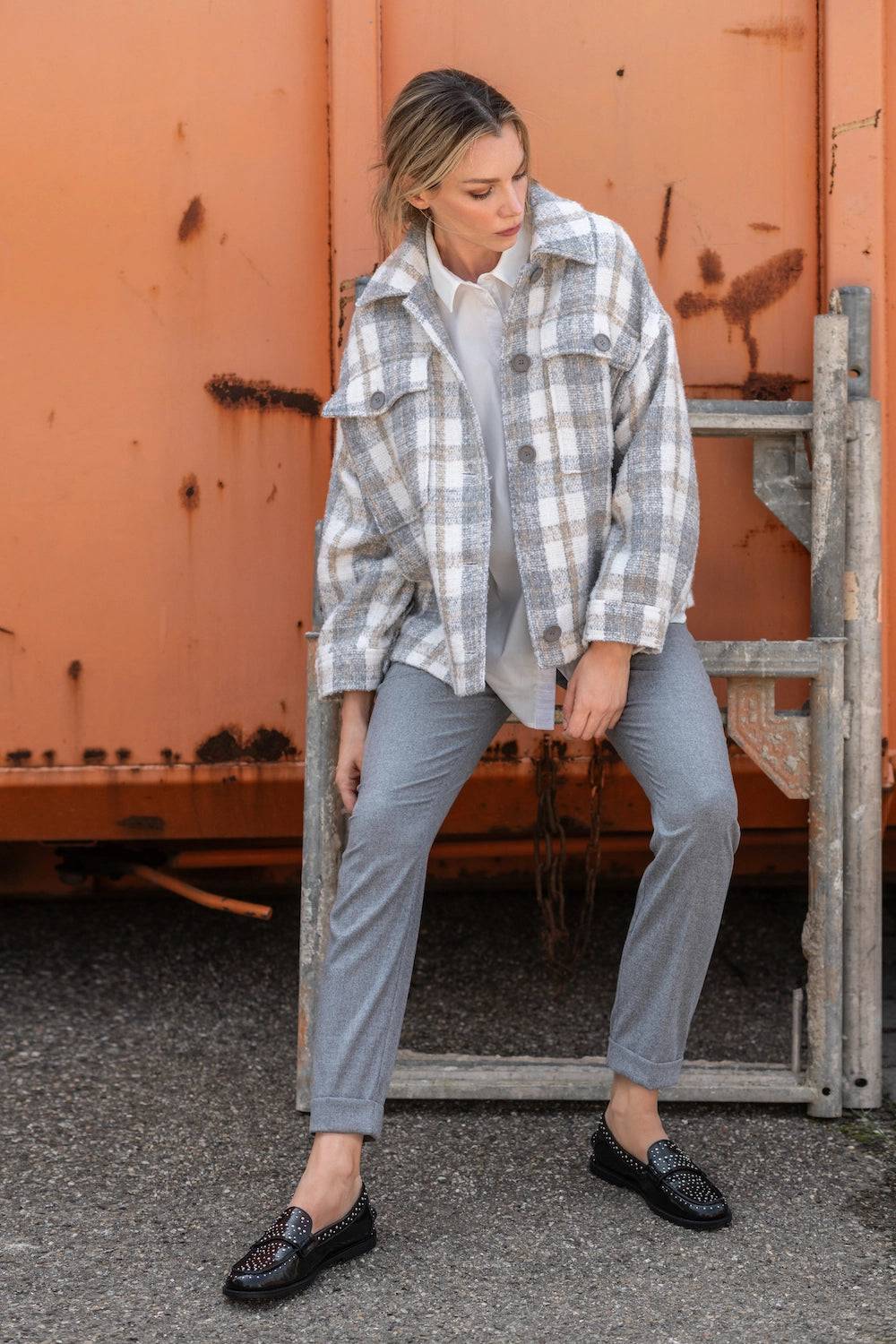 Spoon Golf Elastic Turn-Up Flannel Pants Bestseller