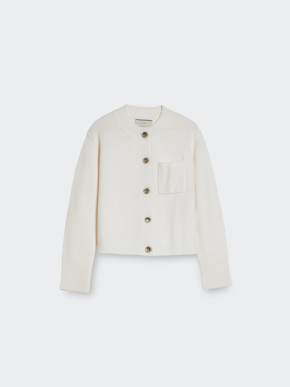 Spoon Golf Cropped Wool- Cashmere Cardigan Günstiger Verkauf