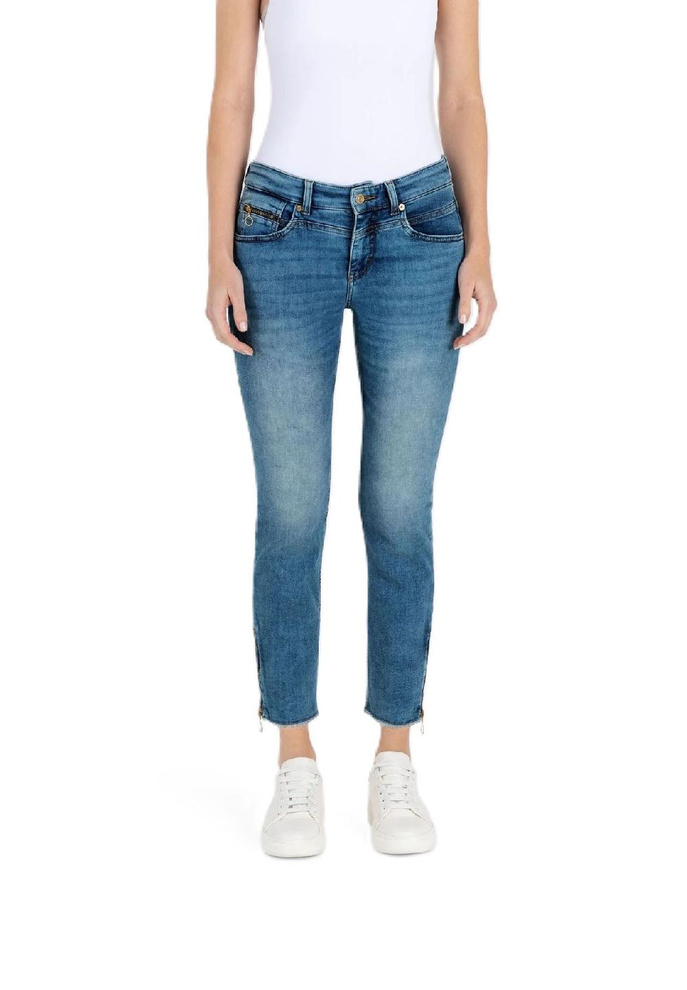 MAC Rich Jeans knöchellang Slim-Fit Fransen-Details für Damen Riesige Ersparnisse