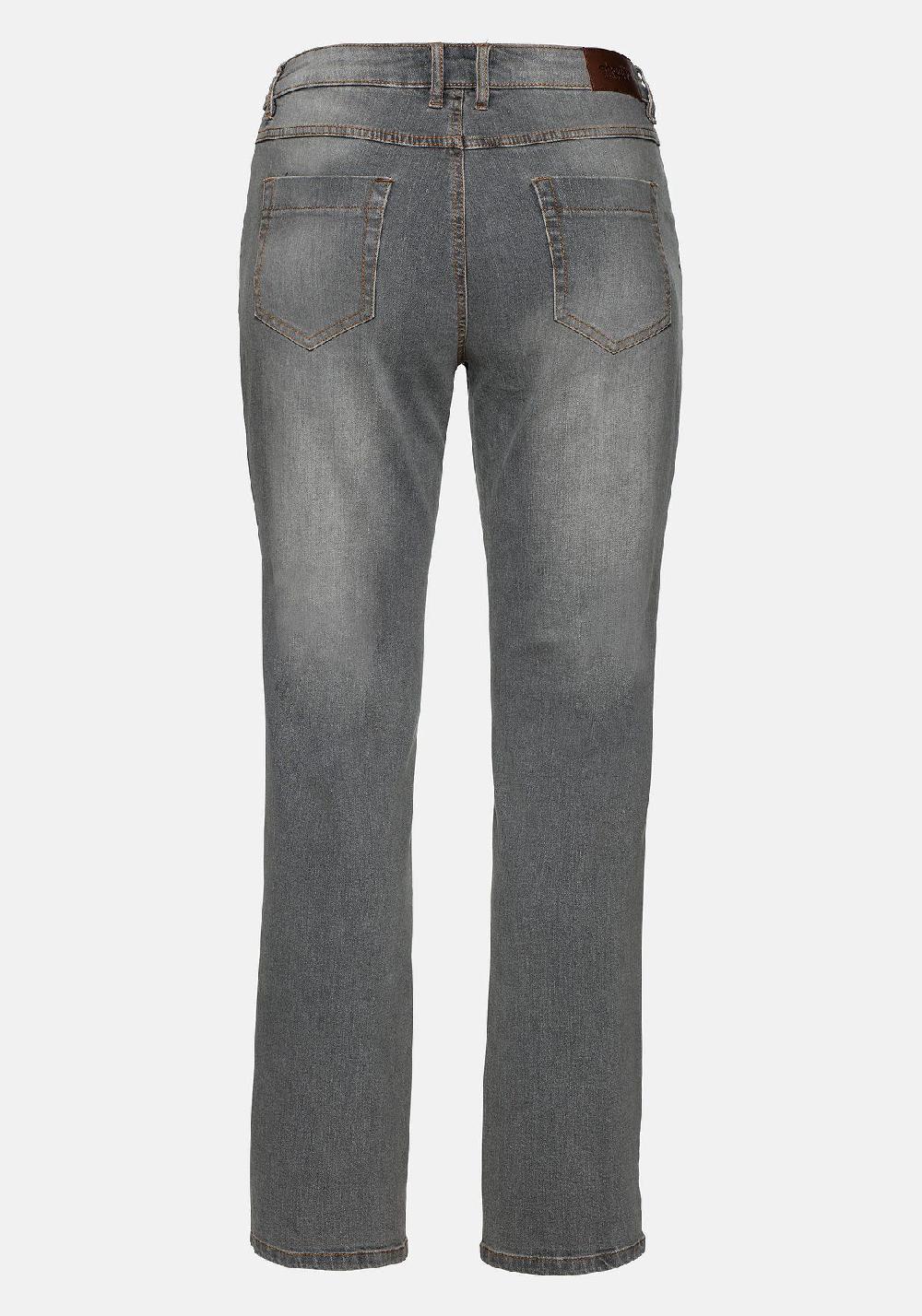 sheego Jeans »Die Gerade« mit Used-Effekten Neueste Stile