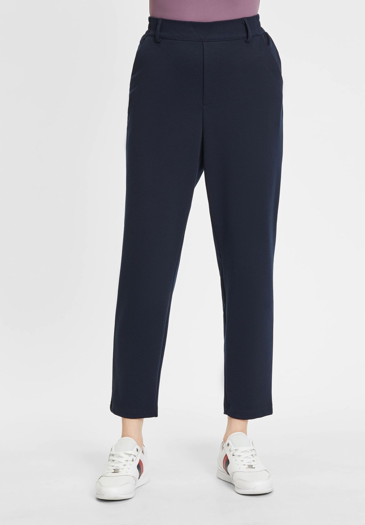 DENIM TOM TAILOR Chinohose Elastikbund Relaxed Fit für Damen Zeitbegrenzte Promotion