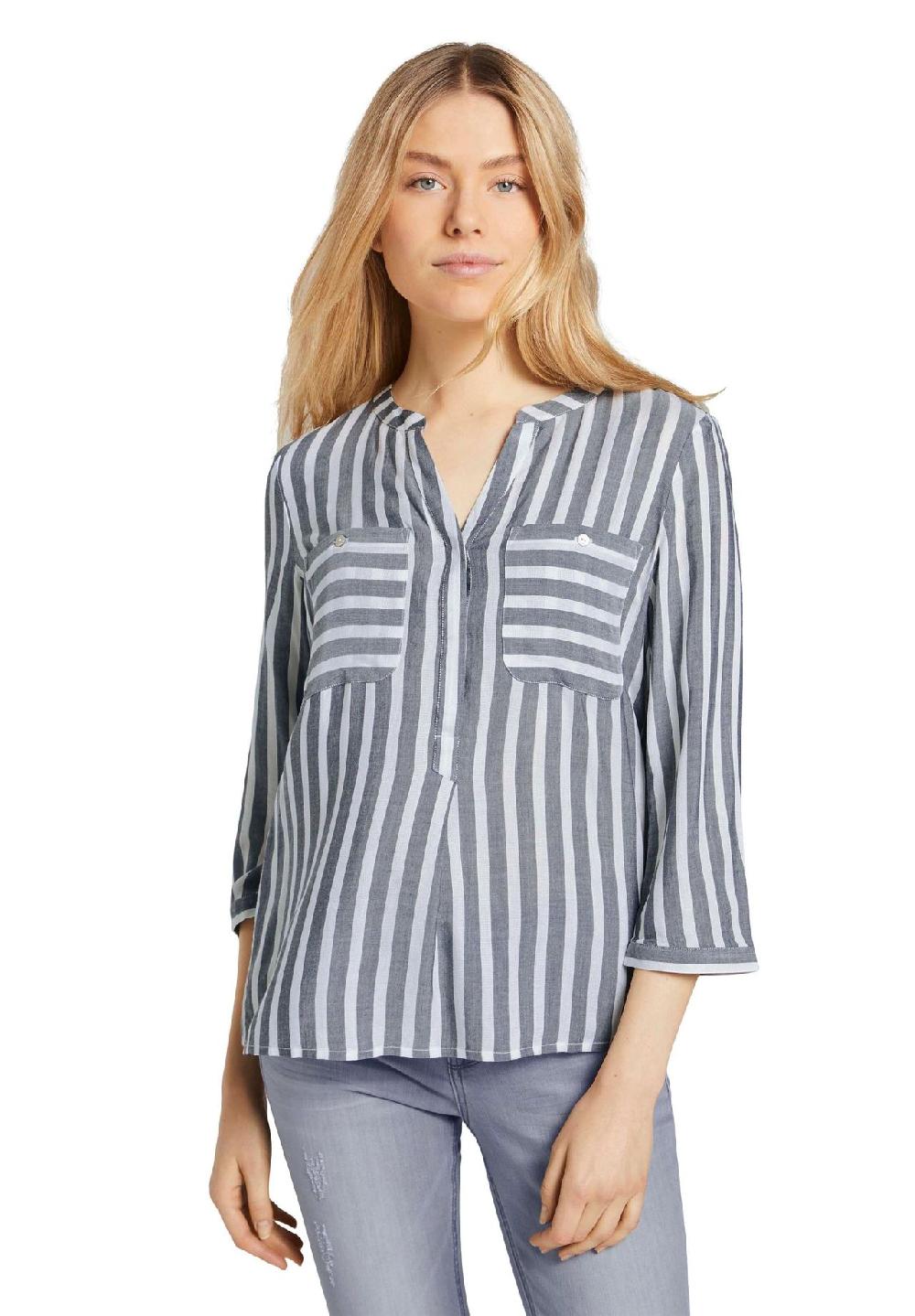TOM TAILOR Shirtbluse Brusttaschen 3/4-Arm für Damen Bis zu 50% Rabatt