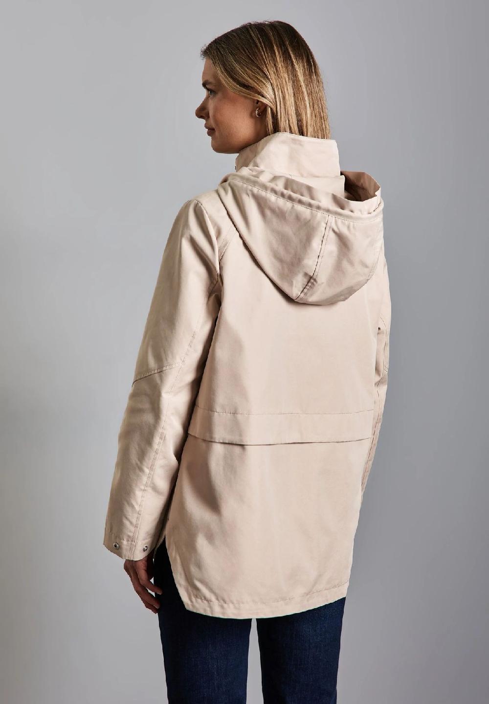 Street One Parka verdeckter Reißverschluss Stehkragen für Damen 50% Rabatt mit kostenlosem Versand