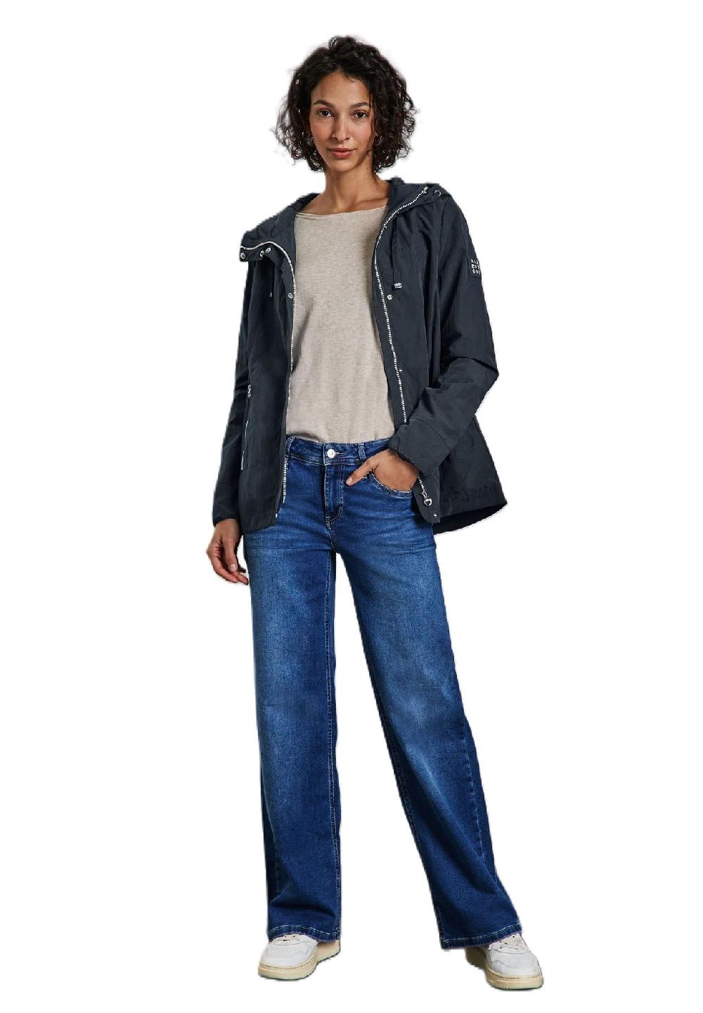 Street One Windbreaker verdeckter Reißverschluss Patch für Damen Kostenloser Versand international