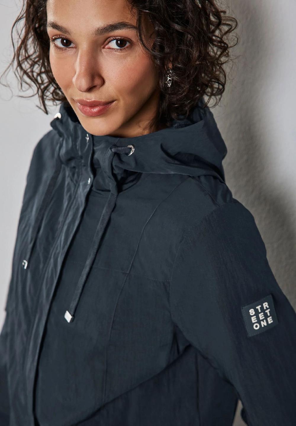 Street One Windbreaker verdeckter Reißverschluss Patch für Damen Kostenloser Versand international