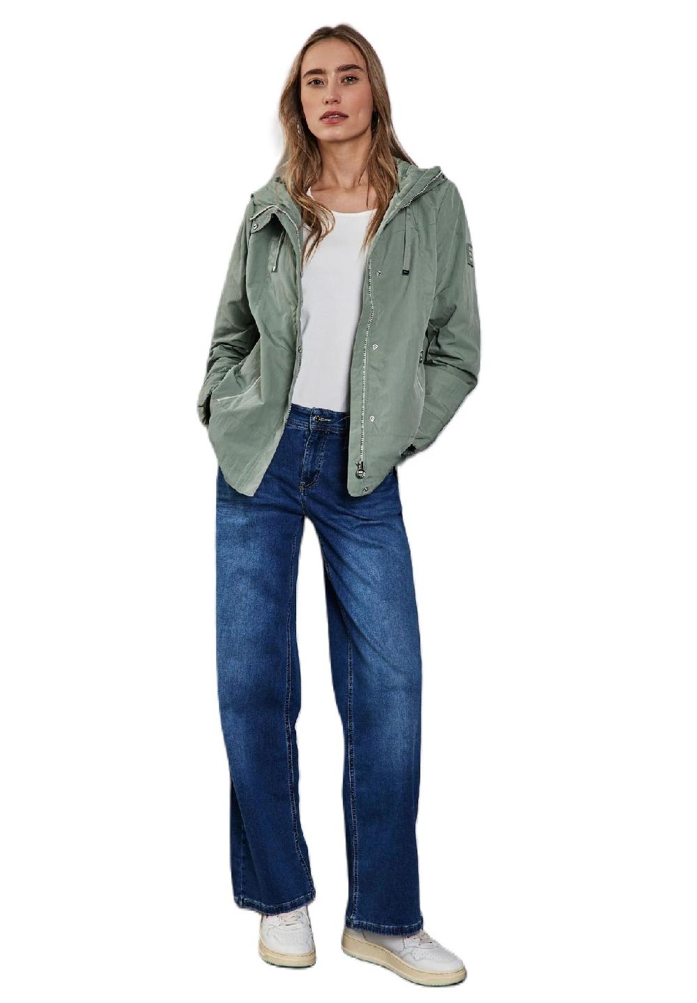Street One Windbreaker verdeckter Reißverschluss Patch für Damen Fabrikladen