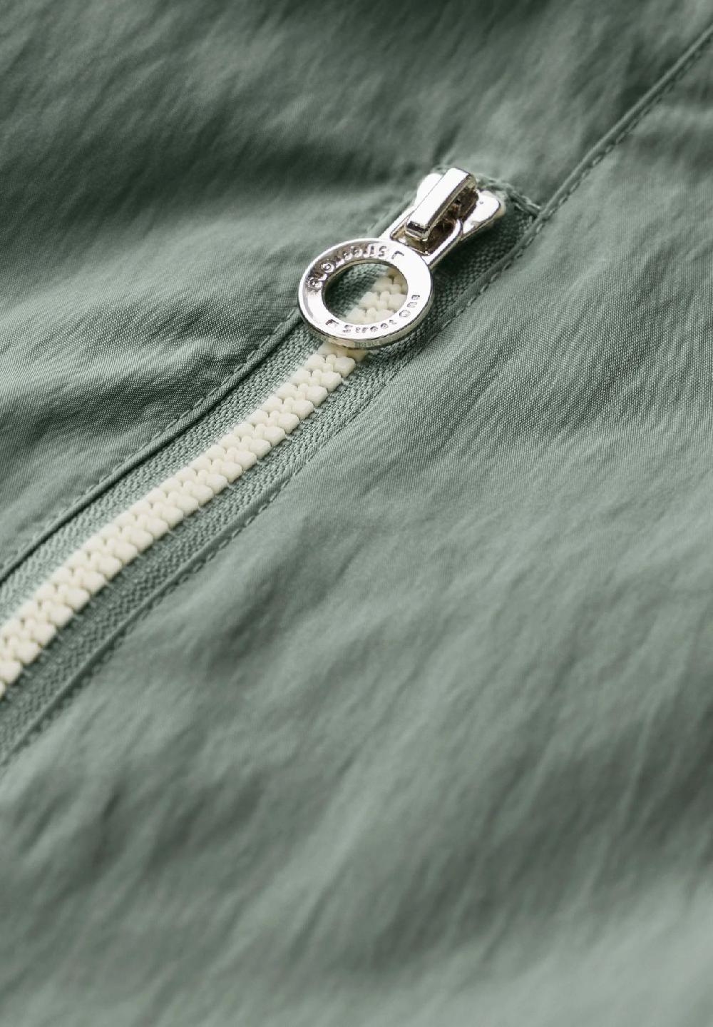 Street One Windbreaker verdeckter Reißverschluss Patch für Damen Fabrikladen