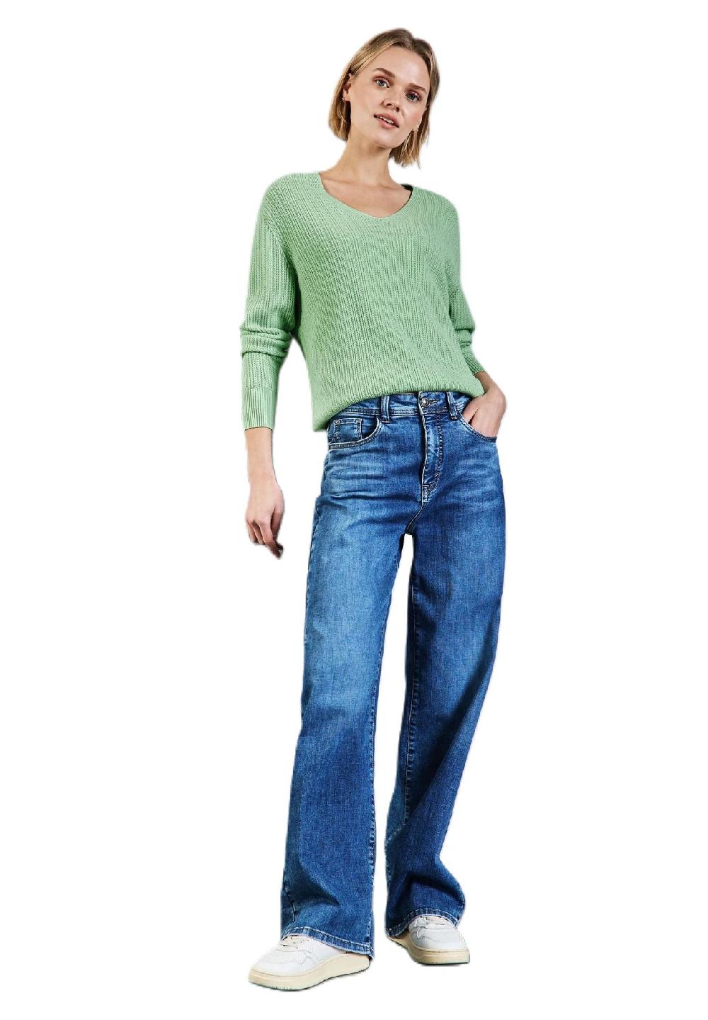Street One Strickpullover V-Ausschnitt für Damen Speichern exportieren