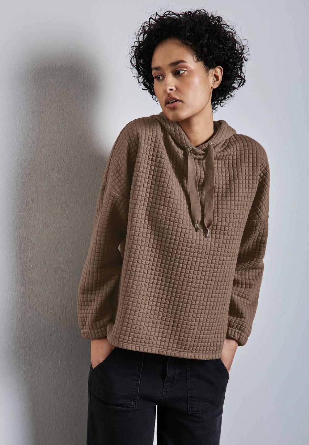 Street One Hoodie Tunnelzug für Damen 50% Rabatt für begrenzte Zeit