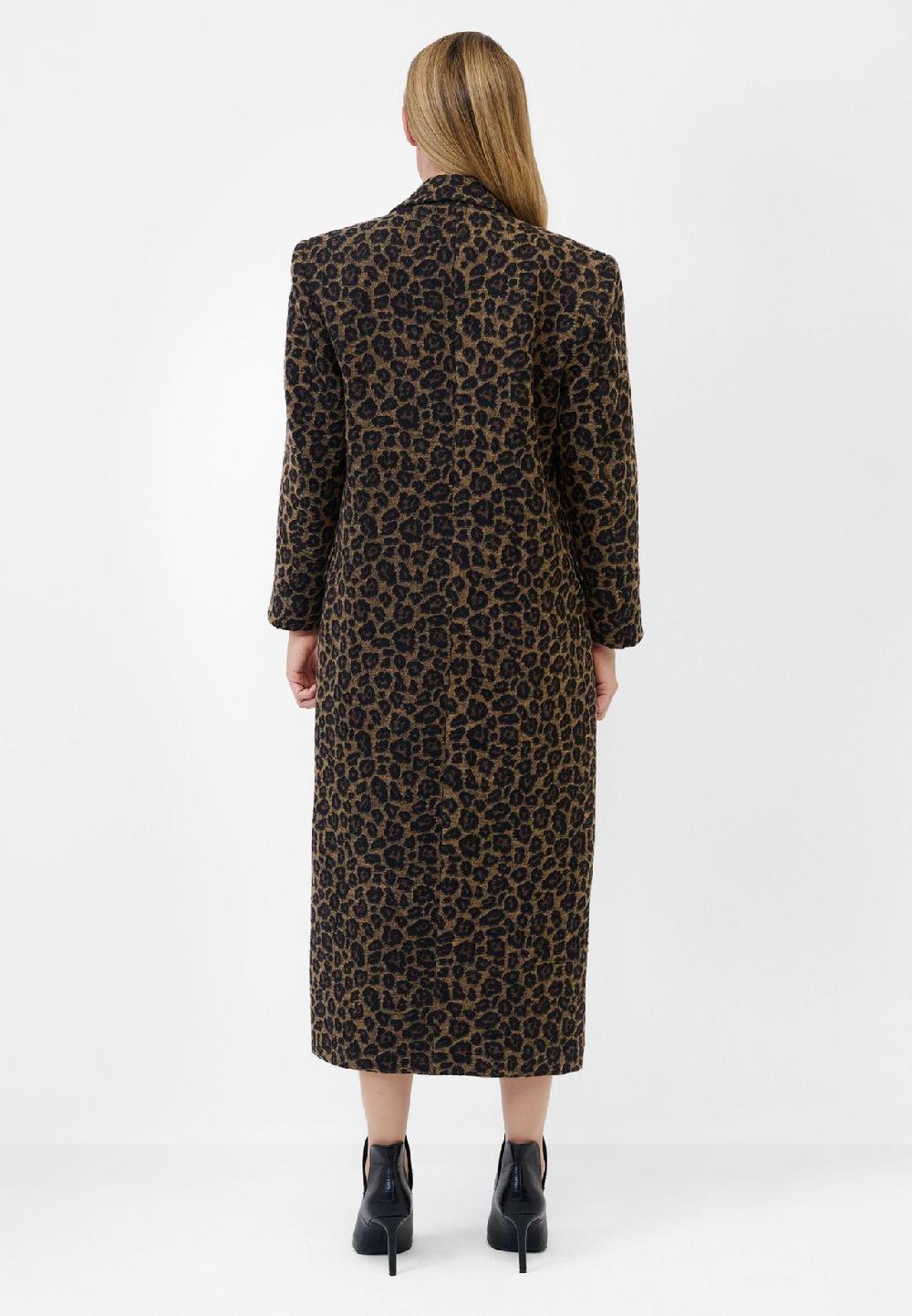RICANO Damen Mantel Fabiana mit Leopardenmuster Black Friday