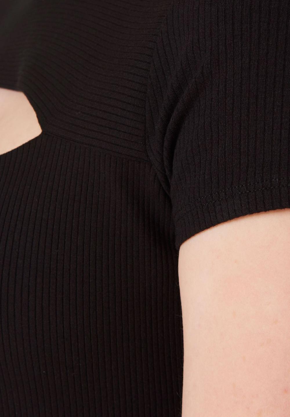 GUESS Kleid "Lana" Rundhals oberschenkellang Cutout für Damen Heißer Verkauf