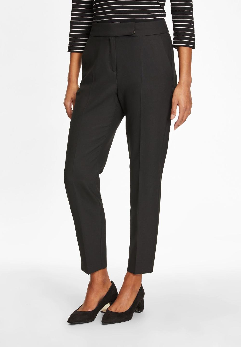 s.Oliver BLACK LABEL Stoffhose 7/8-Länge französische Taschen für Damen Große Rabatte