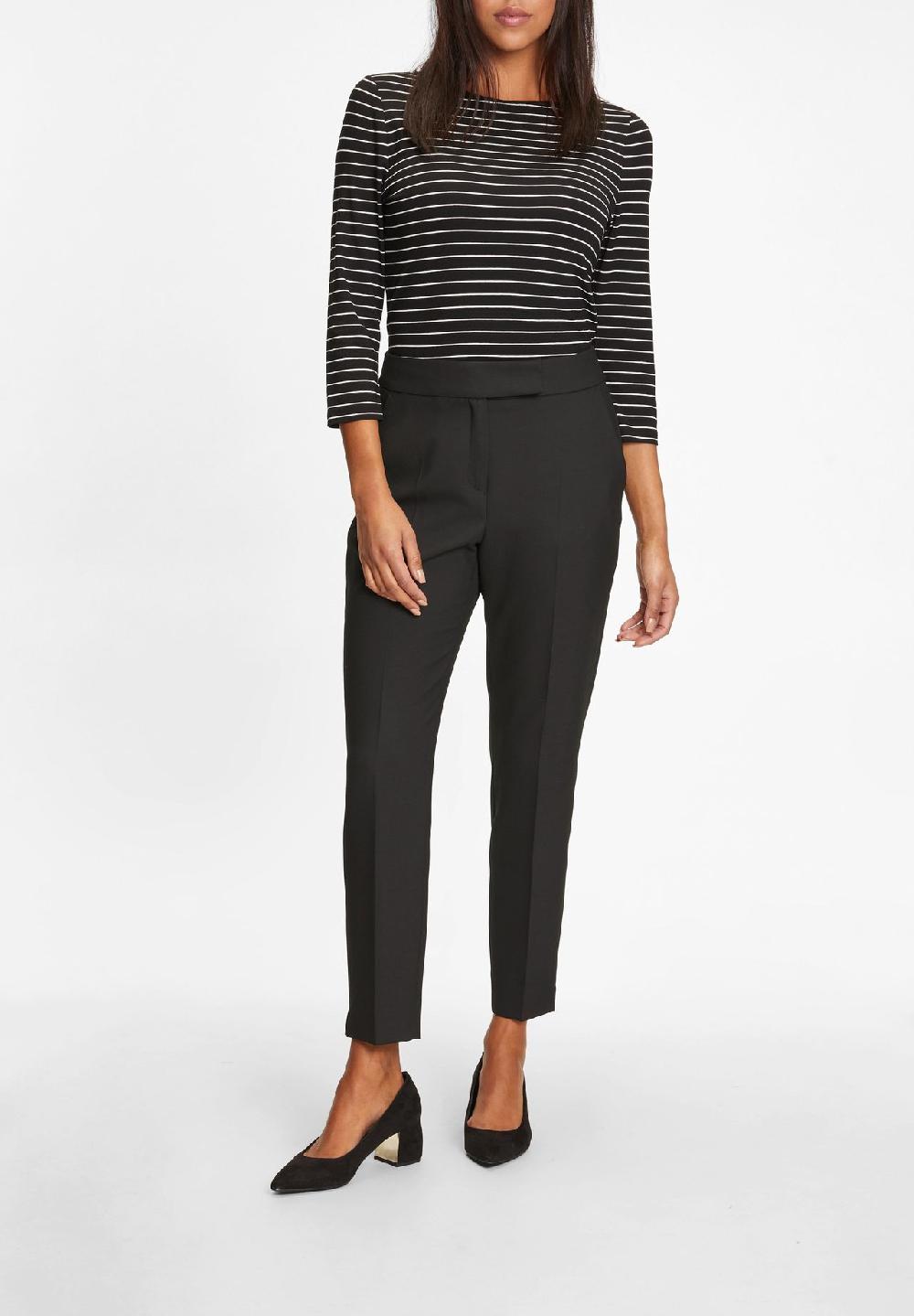 s.Oliver BLACK LABEL Stoffhose 7/8-Länge französische Taschen für Damen Große Rabatte