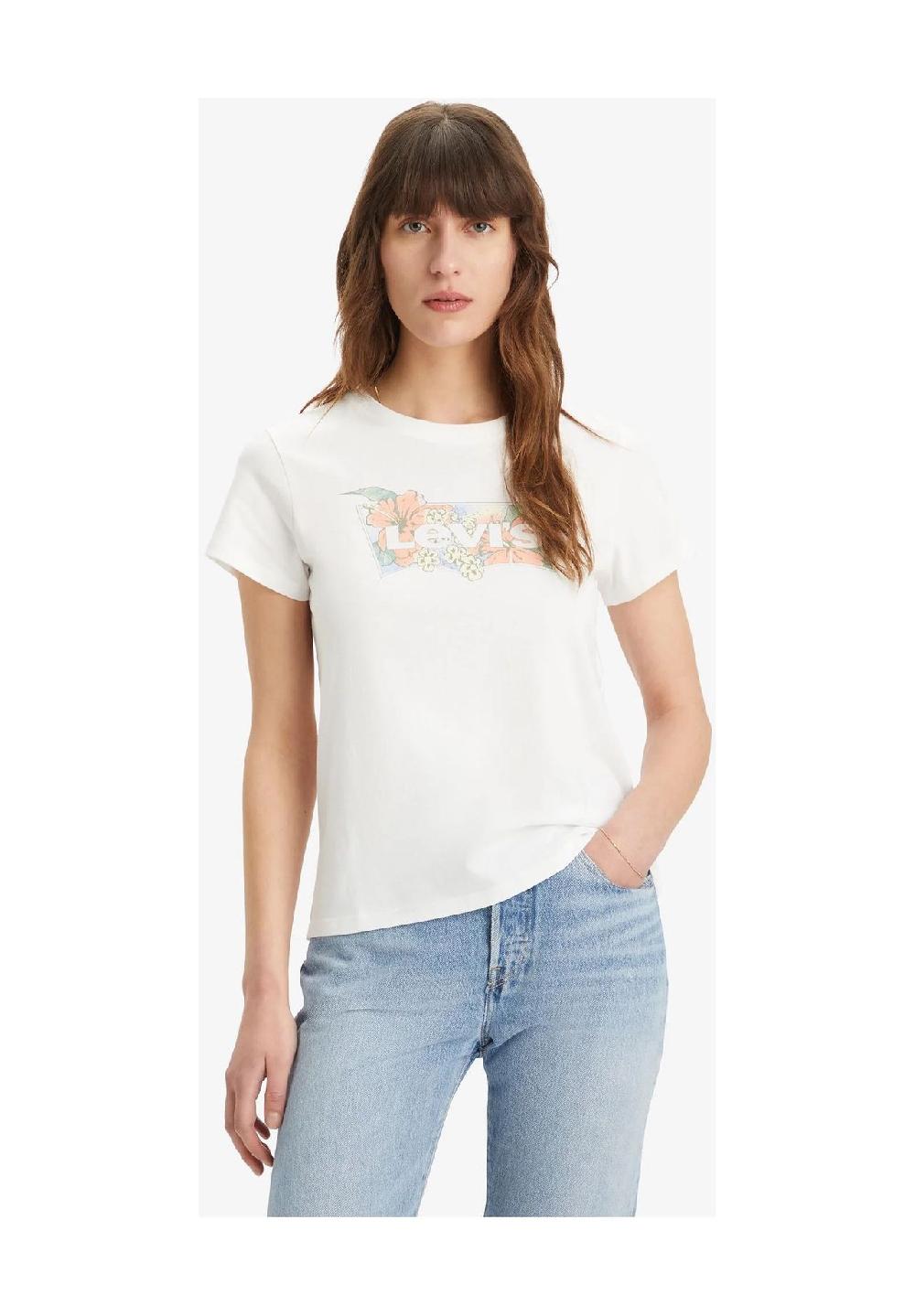 Levi's® T-Shirt Baumwolle Logo-Print für Damen Kauf eins, bekomm eins gratis
