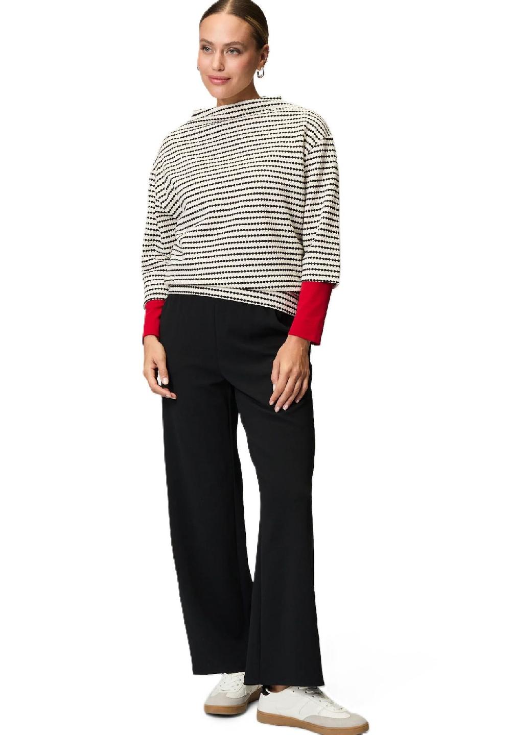 zero Sweatshirt 3/4-Arm Stehkragen für Damen Clearance-Verkauf