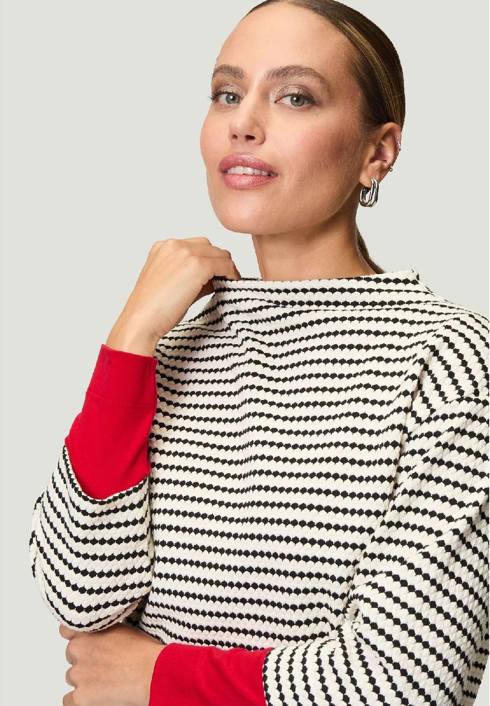 zero Sweatshirt 3/4-Arm Stehkragen für Damen Clearance-Verkauf