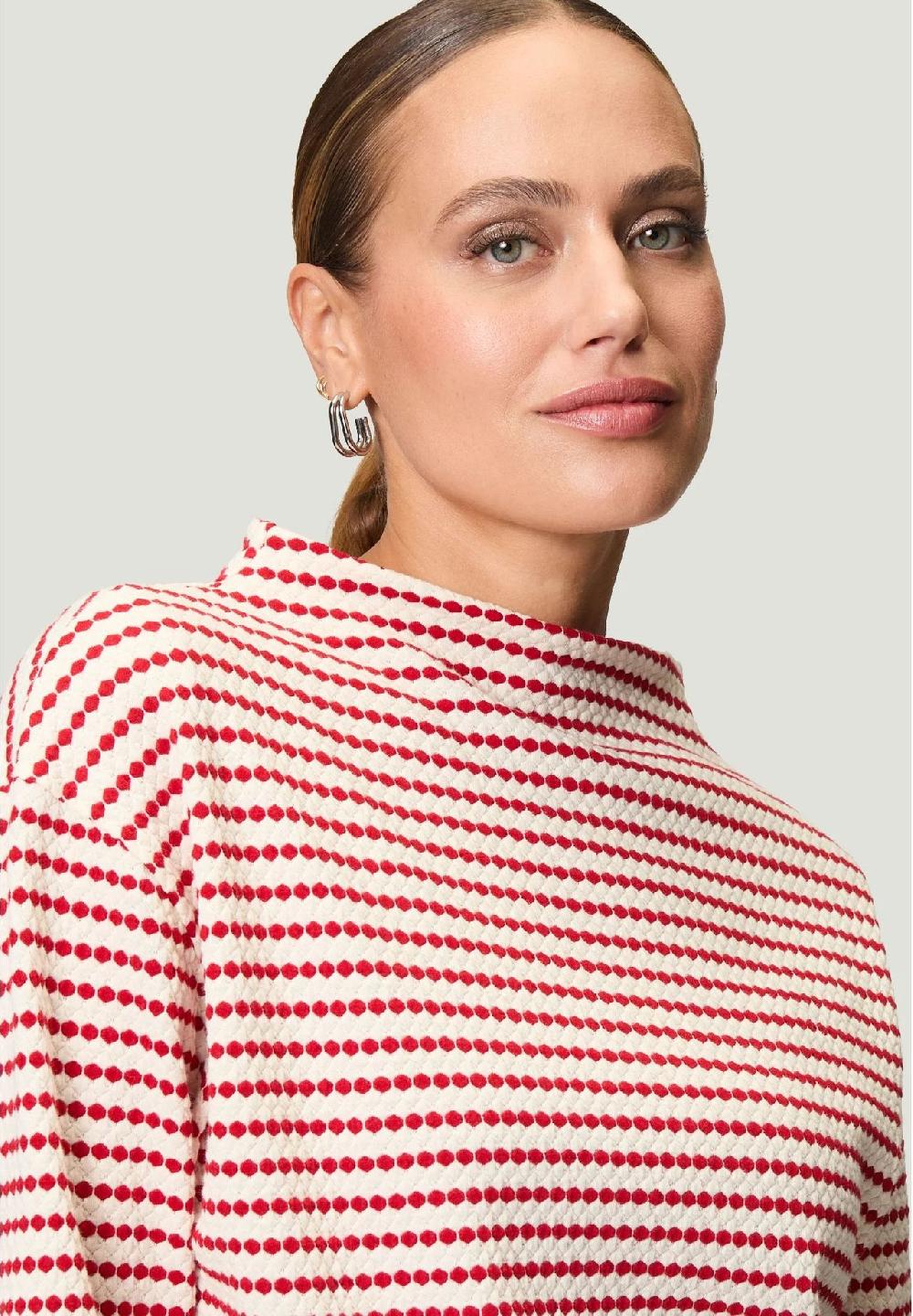 zero Sweatshirt 3/4-Arm Stehkragen für Damen Kostenloser Versand international