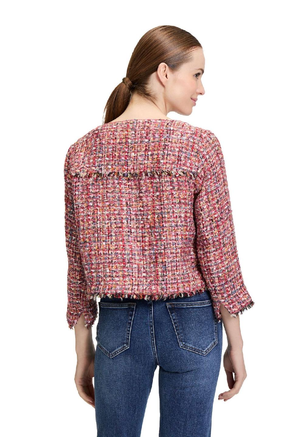 CARTOON Kastenjacke 3/4-Arm Fransen für Damen Auslauf