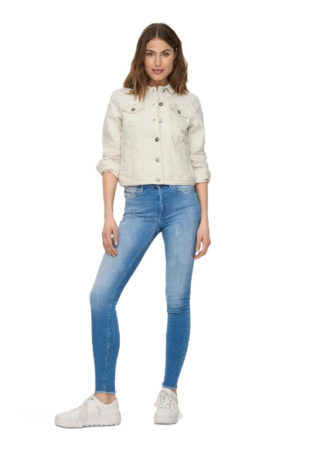 ONLY® Jeansjacke Klappkragen für Damen Großer Ausverkauf