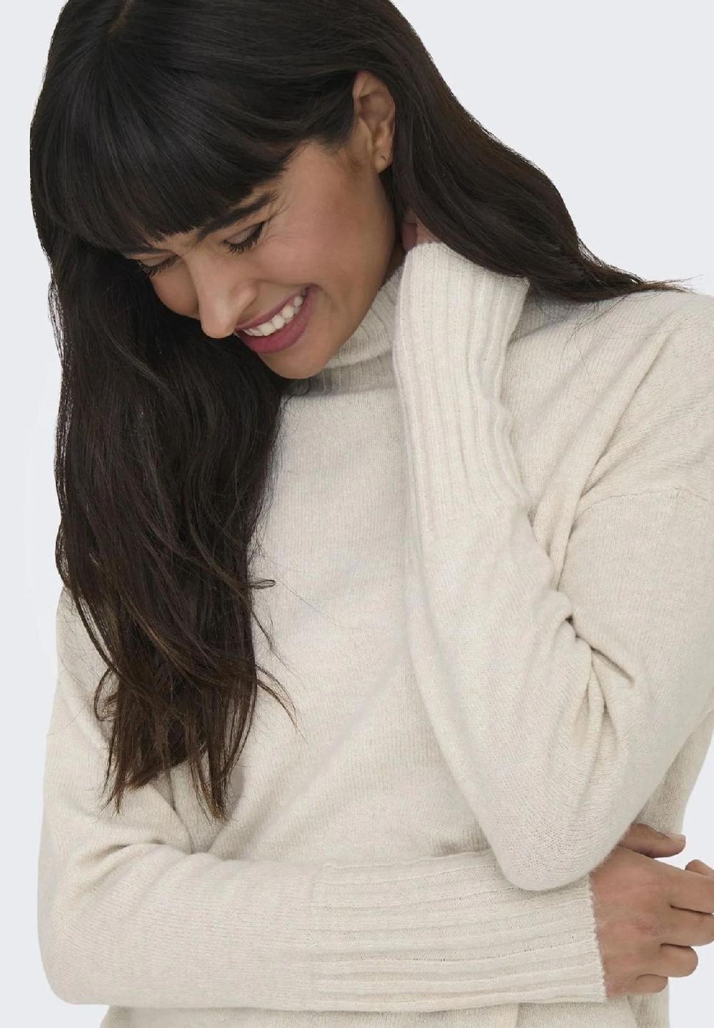 ONLY® Strickpullover "Gabriel" Stehkragen für Damen Saisonschlussverkauf