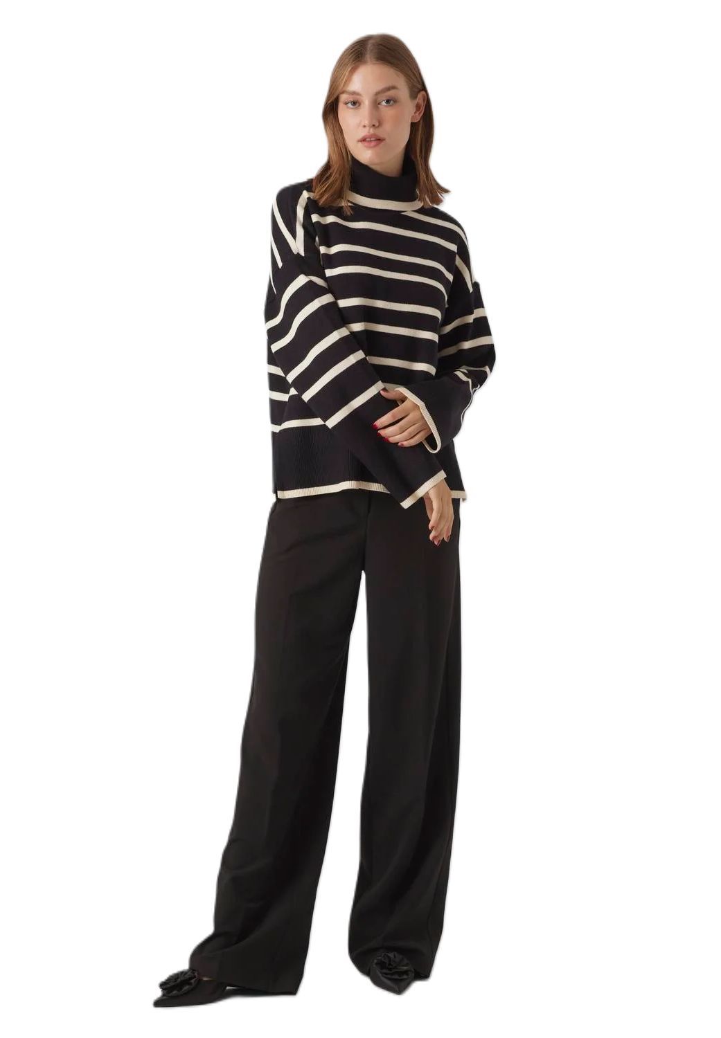 VERO MODA® Pullover Strick Rollkragen für Damen Weihnachtsangebot