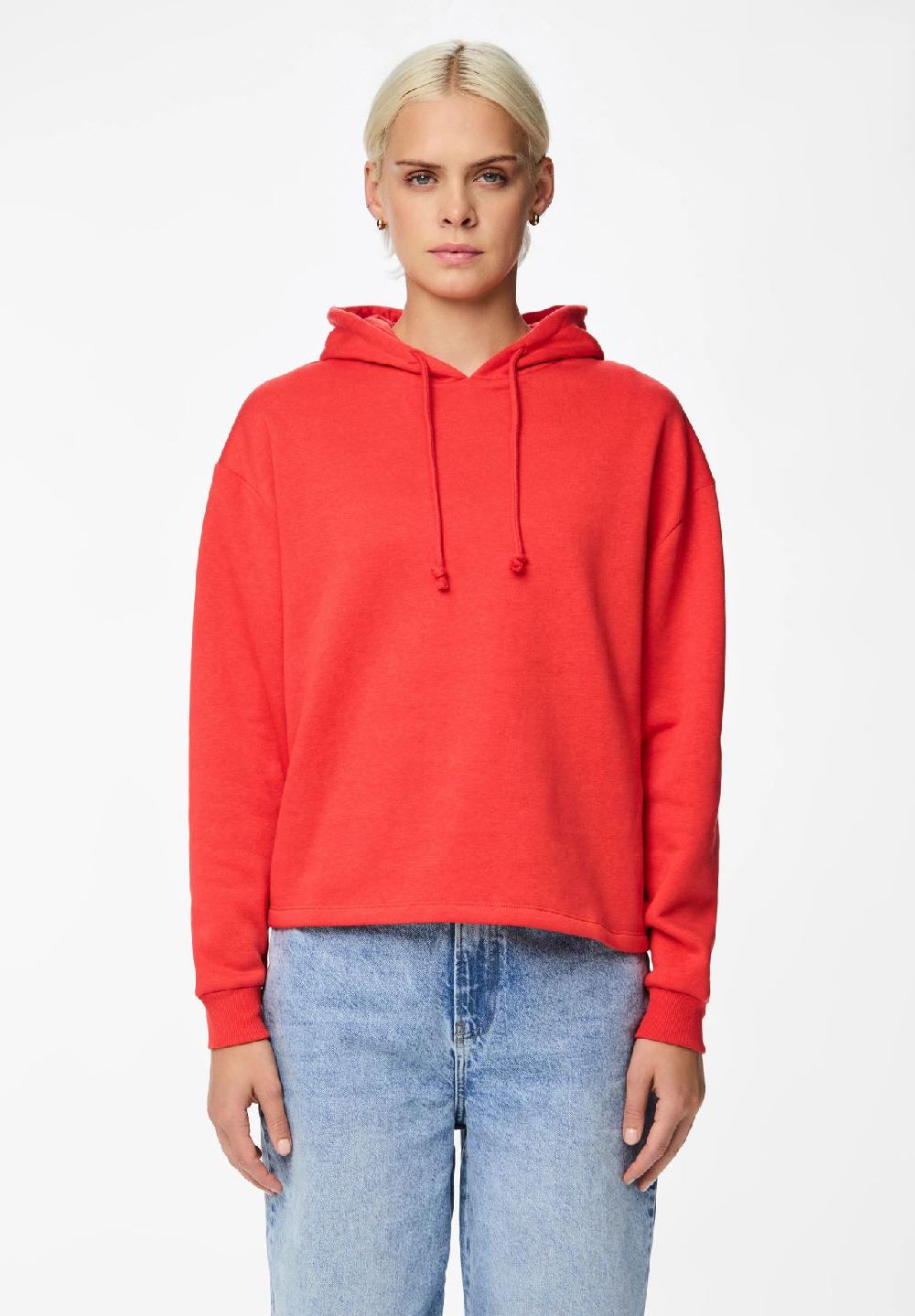 PIECES Hoodie Kapuze mit Kordelzug Rippbündchen für Damen Muttertagsangebot