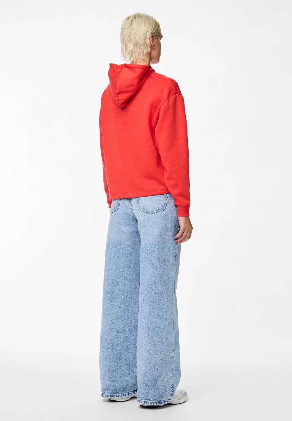 PIECES Hoodie Kapuze mit Kordelzug Rippbündchen für Damen Muttertagsangebot