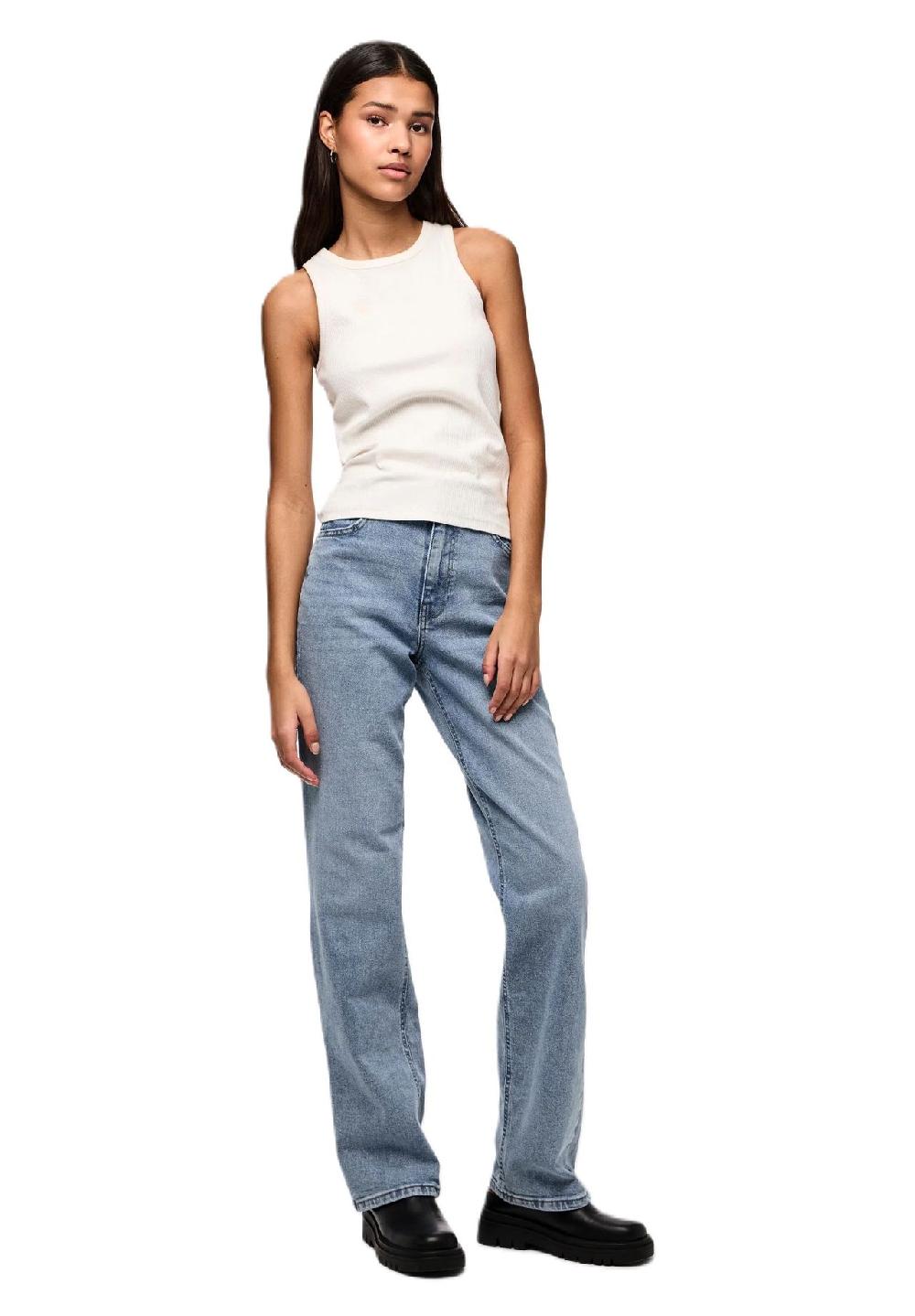 PIECES Jeanshose "Kelly" High Waist für Damen Top Angebot