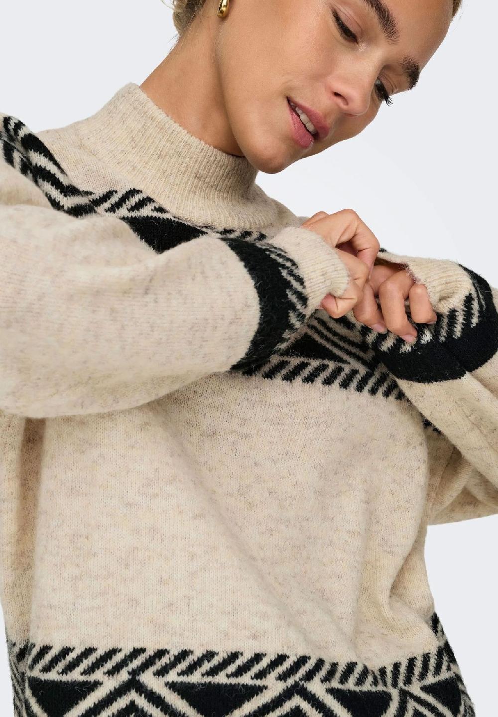 ONLY® Strickpullover "Victor" Stehkragen für Damen Zeitlich begrenztes Angebot