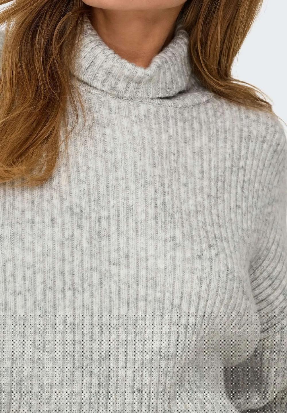 ONLY® Rollkragenpullover "Melanie" Rippbündchen für Damen Exklusive Angebote