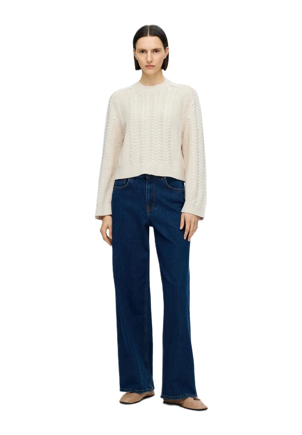SELECTED FEMME Pullover "Birte" Rippbündchen für Damen Bestseller