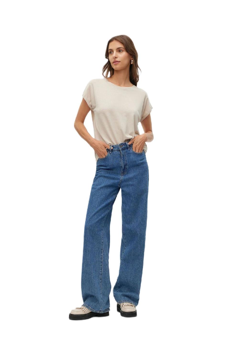 VERO MODA® T-Shirt "Lava" Rundhals für Damen Tägliche Deals