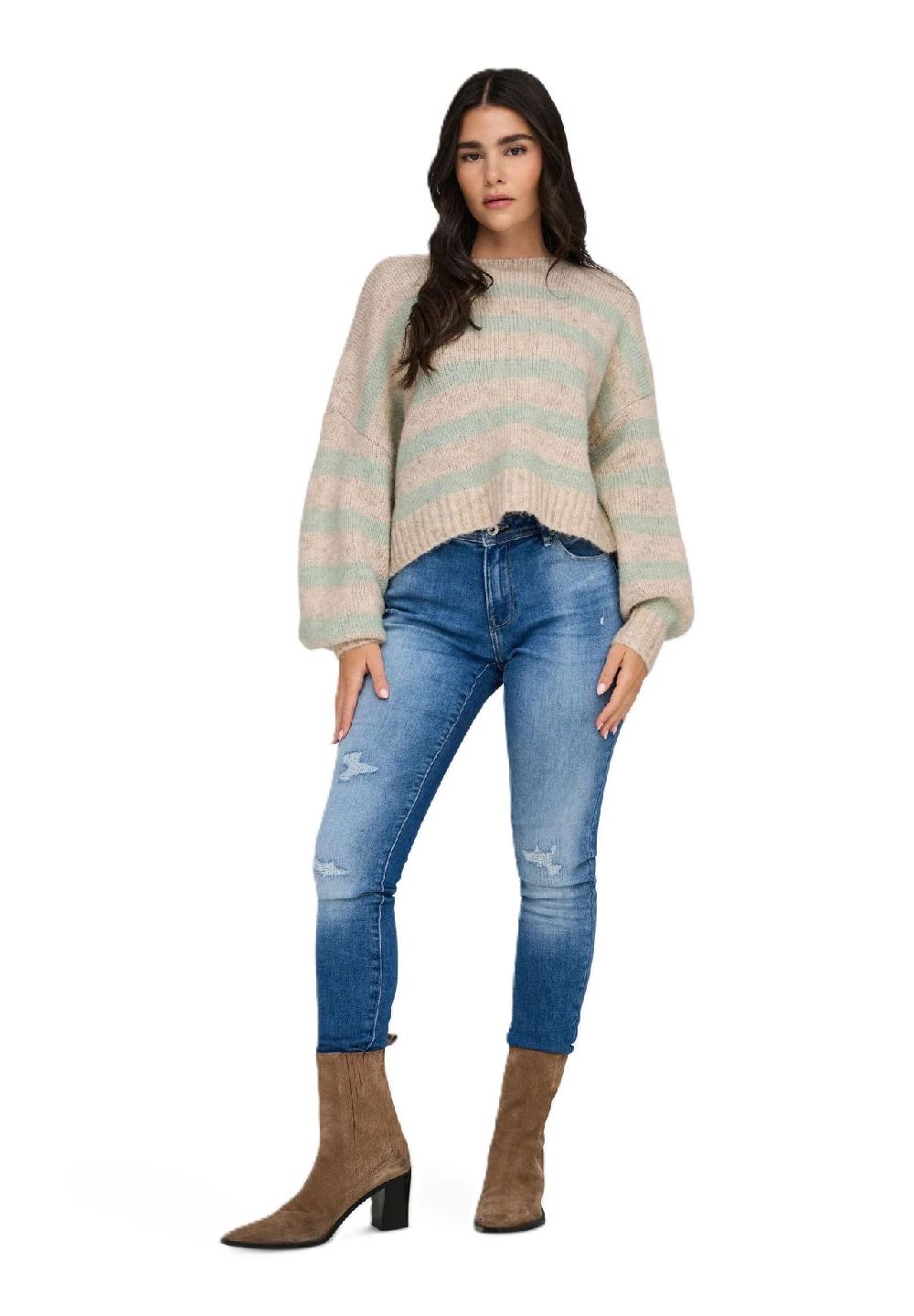 ONLY® Strickpullover U-Boot Ausschnitt für Damen VIP-Rabatte