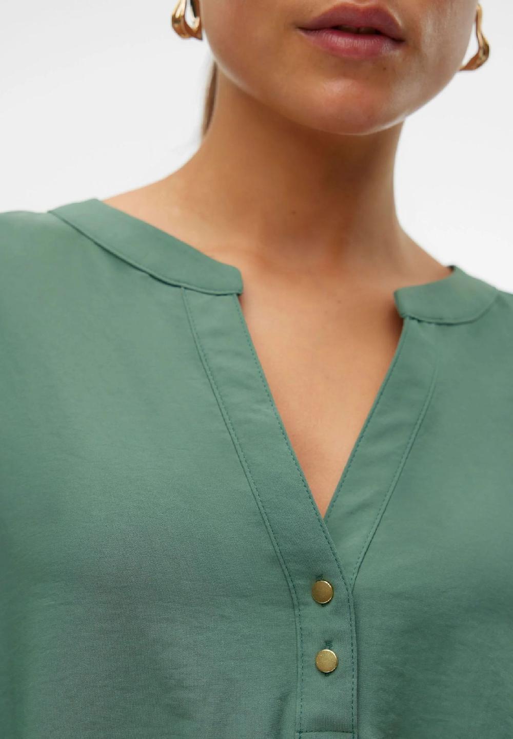 VERO MODA® Blusenshirt Split-Neck für Damen Super Sparpreis
