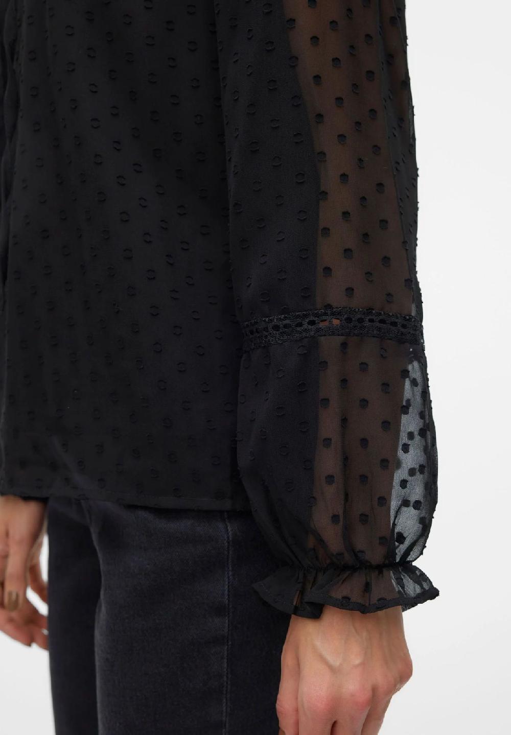 VERO MODA® Shirtbluse "Leah" Schlüsselloch-Ausschnitt für Damen Wochenangebot