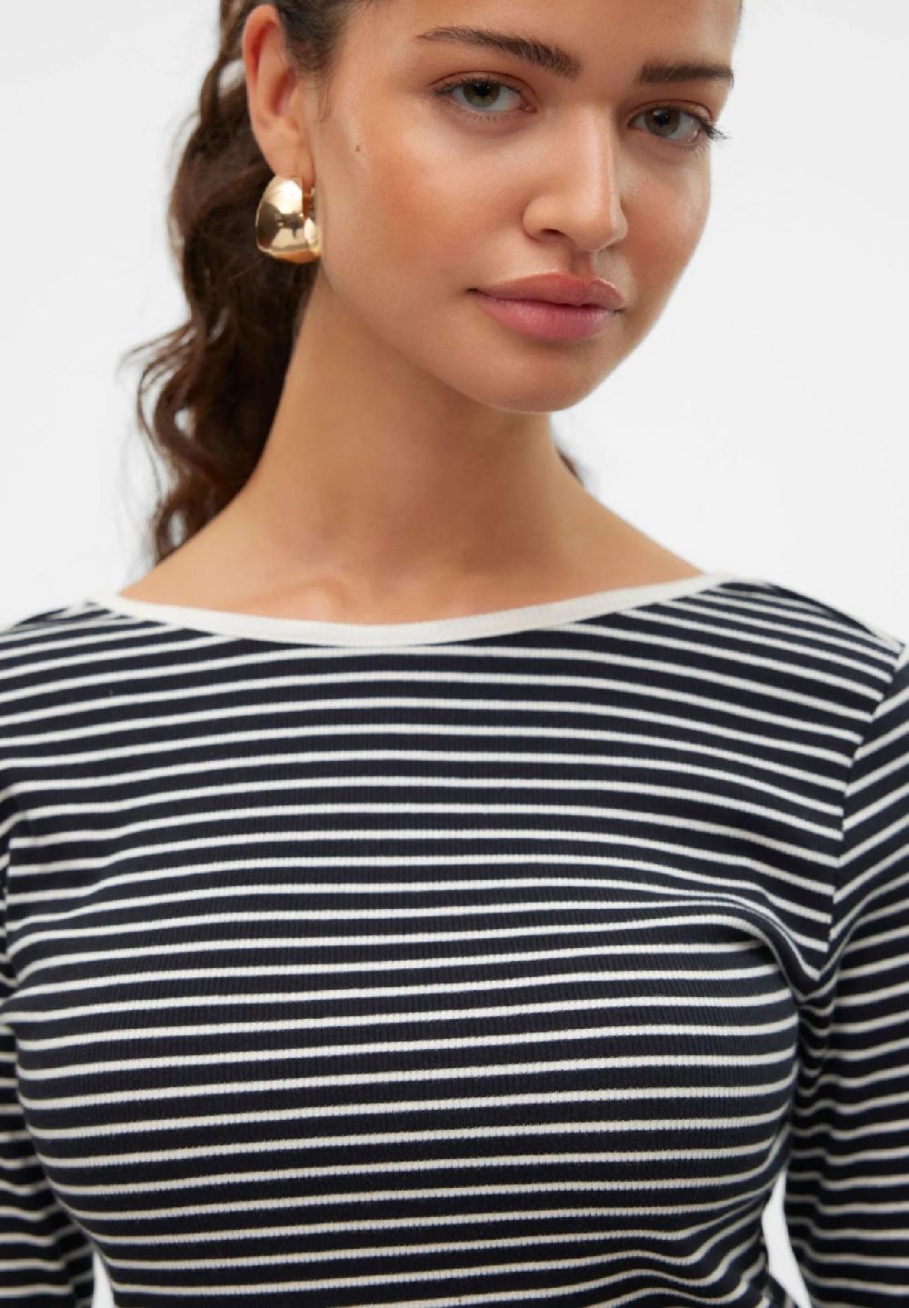 VERO MODA® Langarmshirt "Chloe" U-Ausschnitt für Damen Kostenlose Rückgabe
