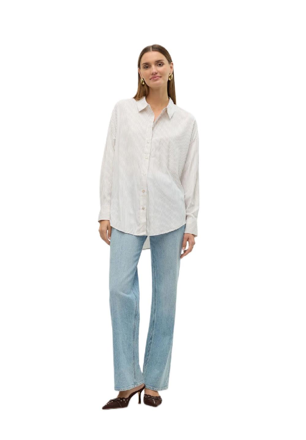 VERO MODA® Hemdbluse "Nora" Oversize für Damen JETZT KAUFEN