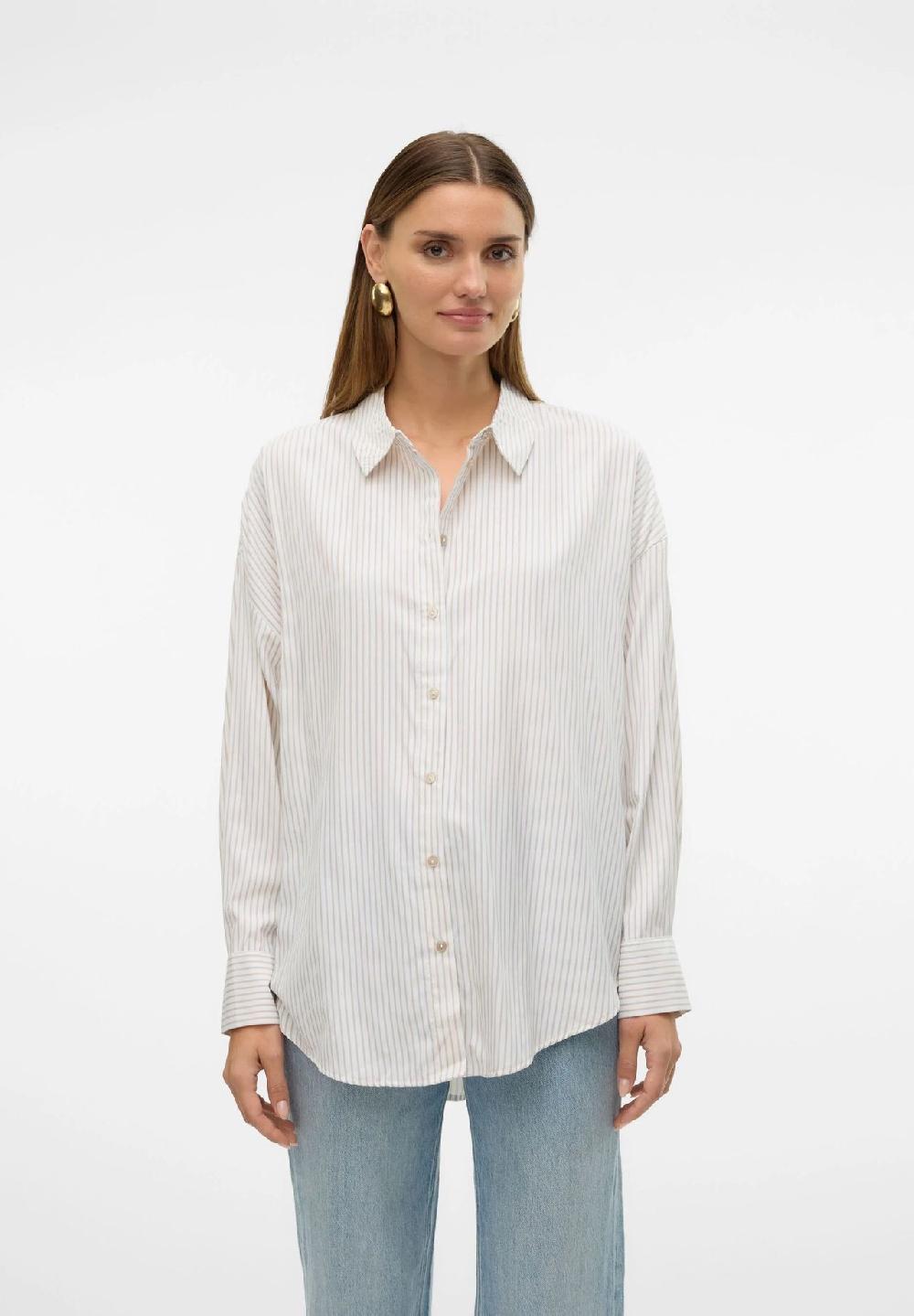 VERO MODA® Hemdbluse "Nora" Oversize für Damen JETZT KAUFEN