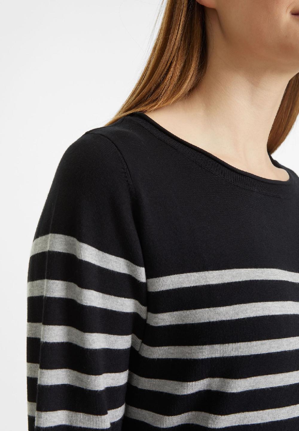 GALERIA essentials Pullover Rippbündchen Langarm Streifen für Damen Vierteljährliche Förderung