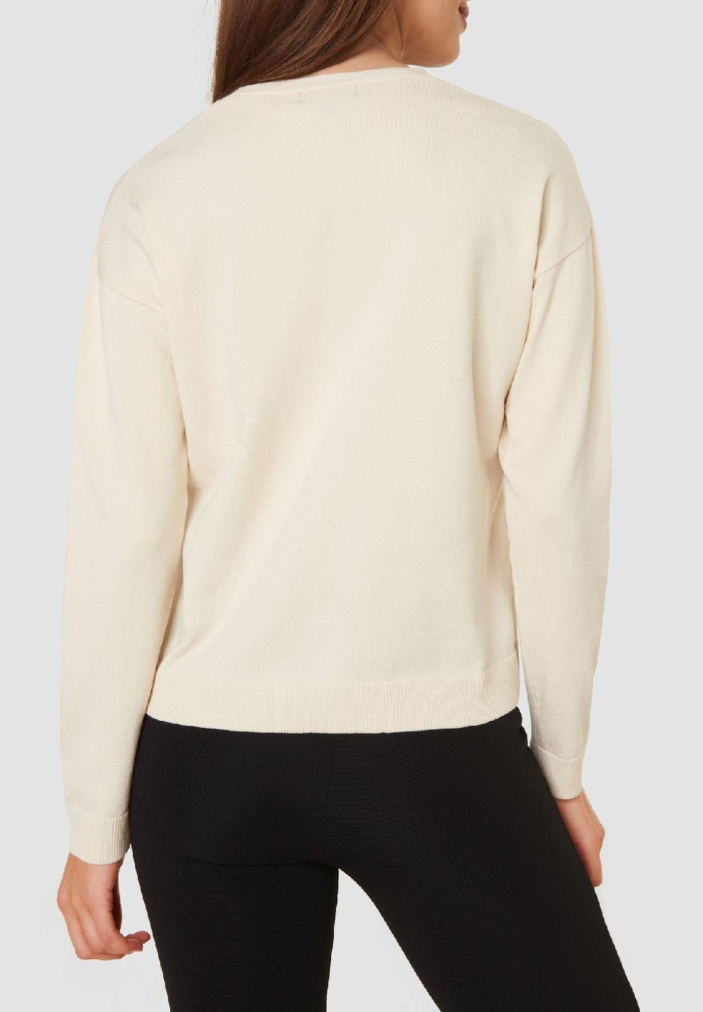 MANGUUN collection Pullover V-Ausschnitt Rippbündchen für Damen Super Rabatt