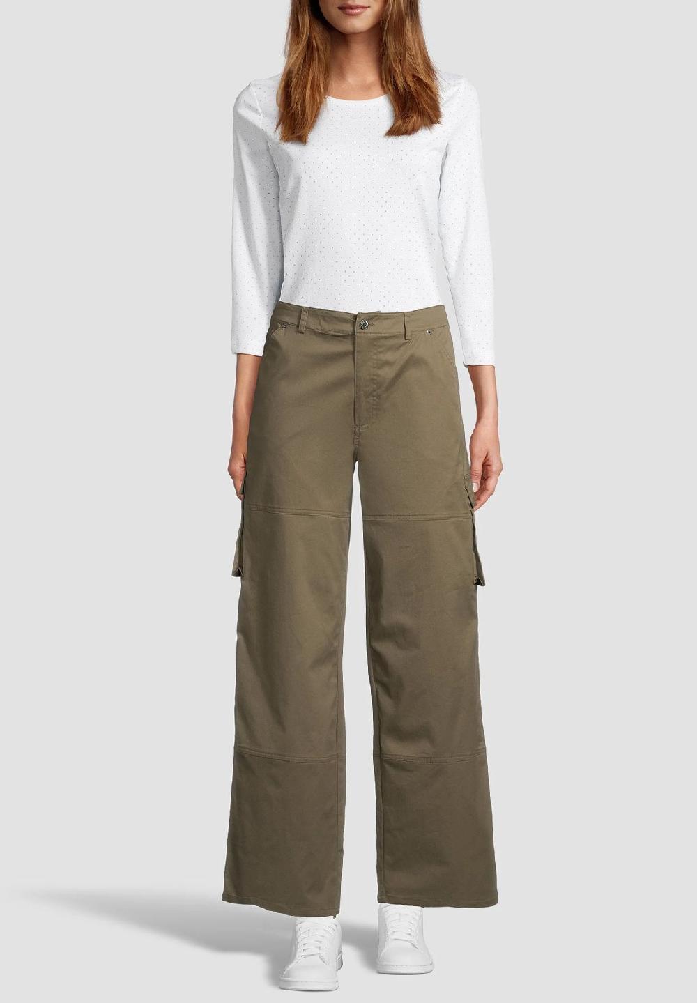 MANGUUN Cargohose Baumwolle-Stretch knöchellang für Damen Fabrikverkauf