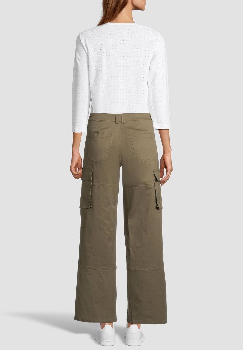 MANGUUN Cargohose Baumwolle-Stretch knöchellang für Damen Fabrikverkauf