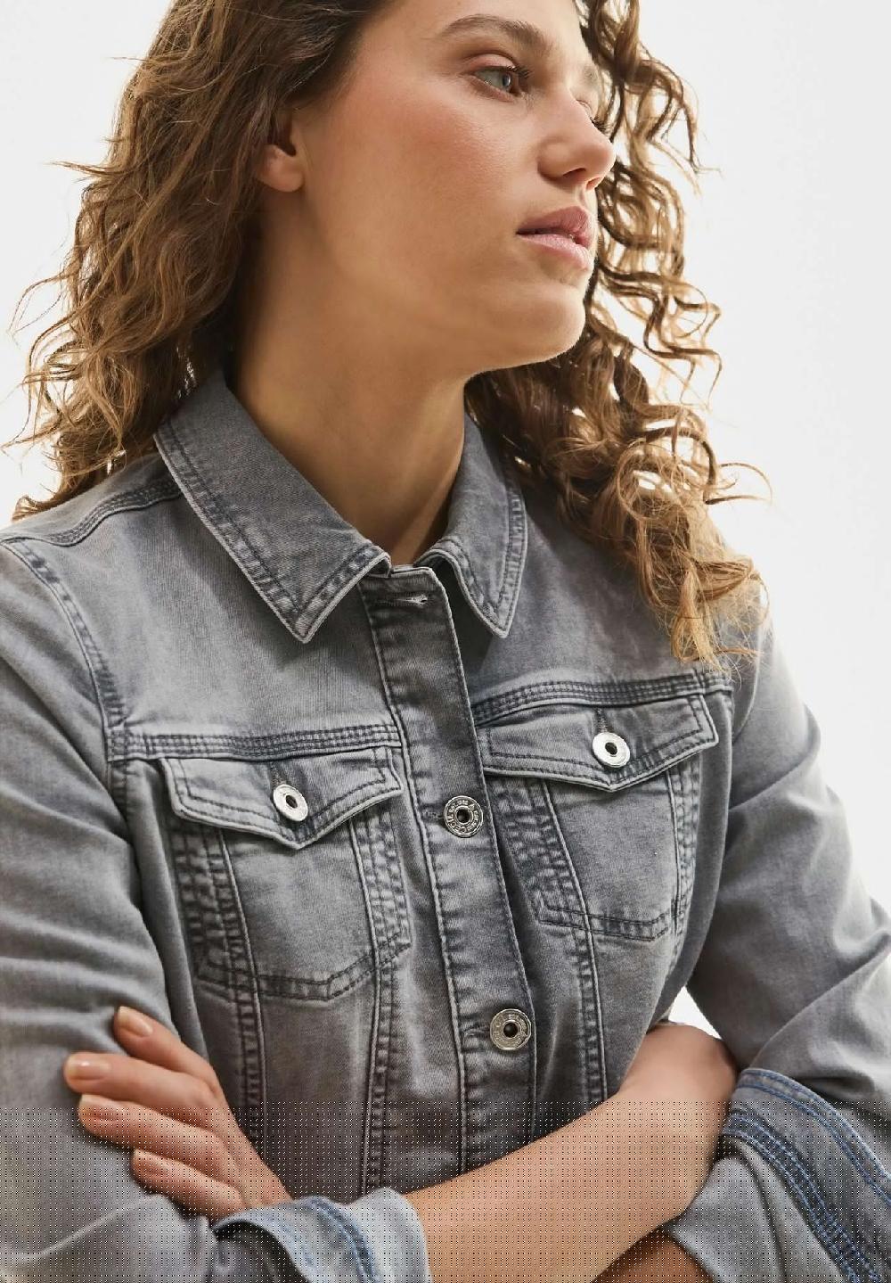 CECIL Jeansjacke Blusenkragen für Damen Riesige Rabatte