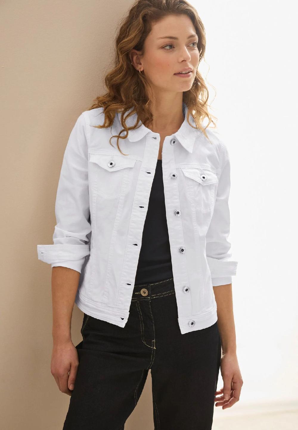 CECIL Jeansjacke Brusttaschen für Damen 50% Rabatt mit kostenlosem Versand