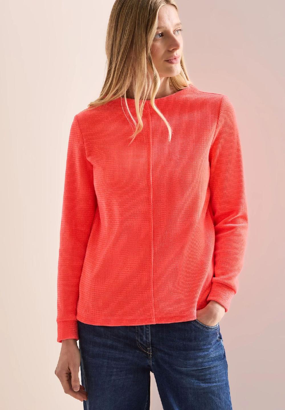 CECIL Langarmshirt Ziernähte für Damen Im Verkauf
