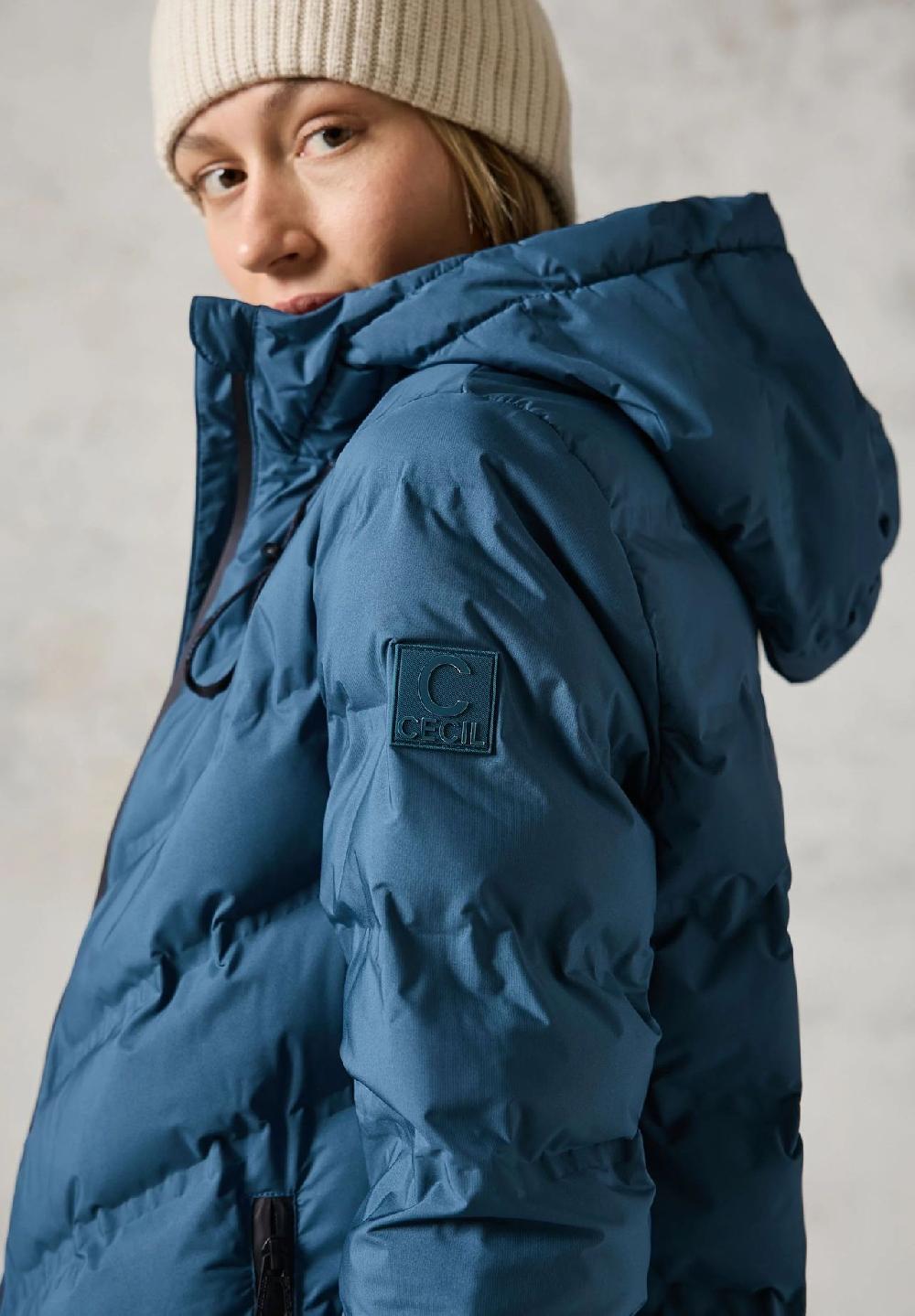 CECIL Steppmantel Stehkragen weitenregulierbare Kapuze für Damen Osterangebot