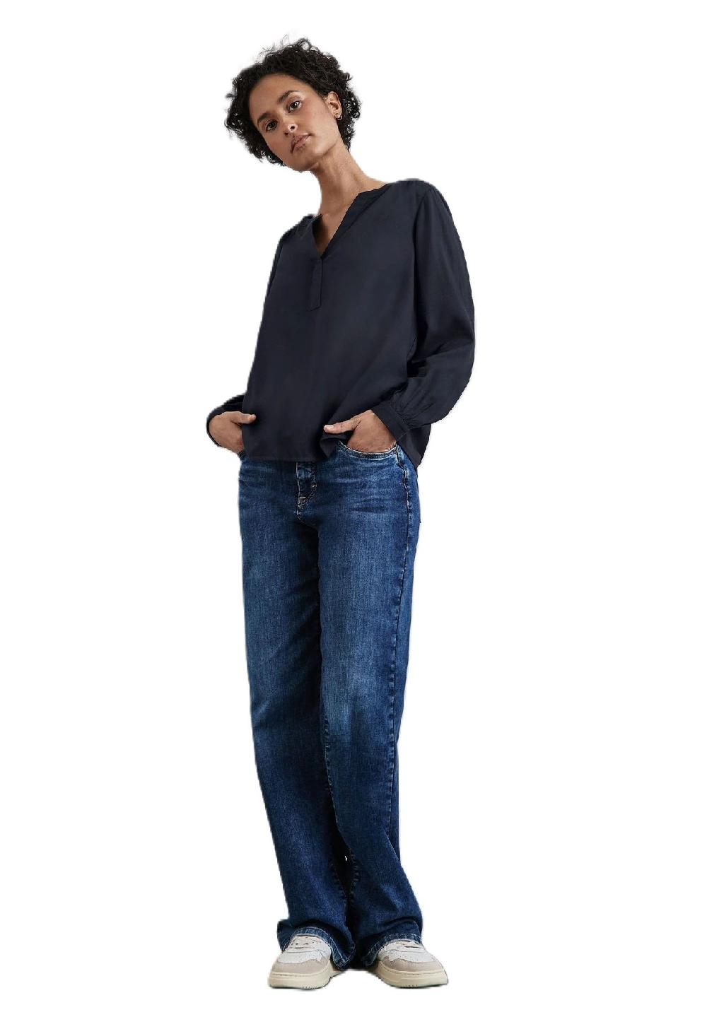 Street One Shirtbluse Split-Neck für Damen Rabatte dieses Monats